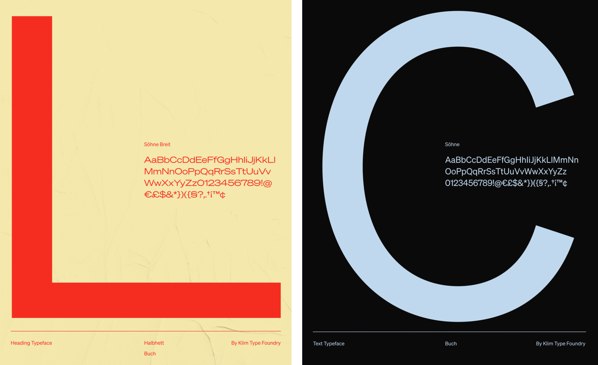 Typeface nonconventional show website design