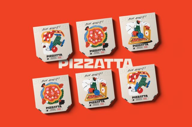 Case Study: Pizza Brand Identity and Packaging Design