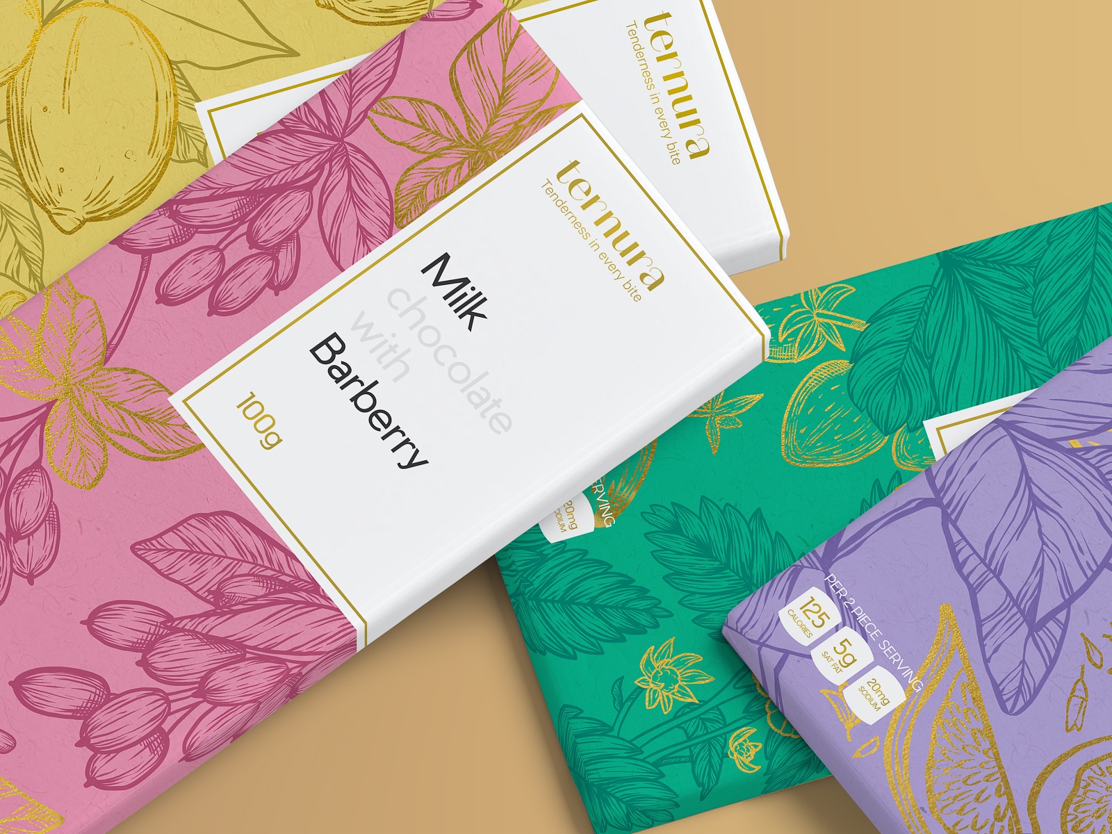 Chocolate bars packaging tubikarts