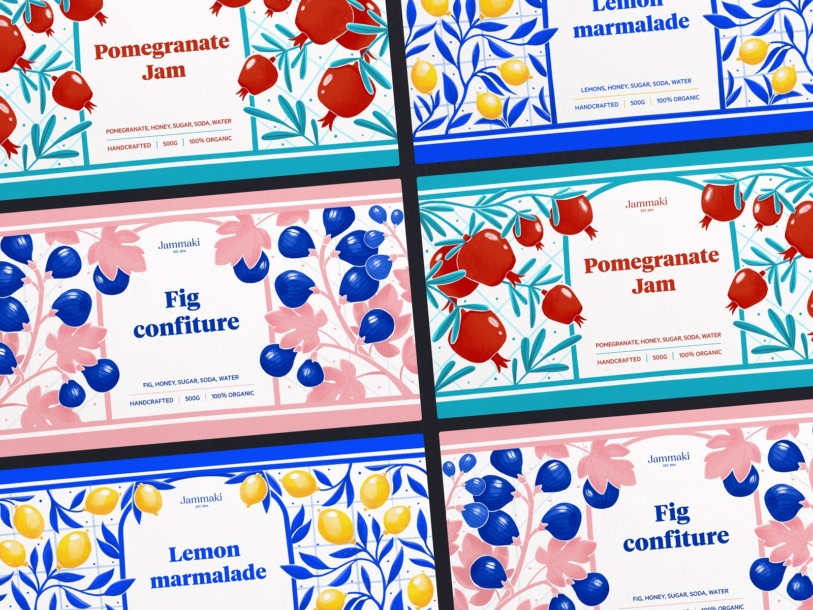 Jam jar packaging labels design tubikarts