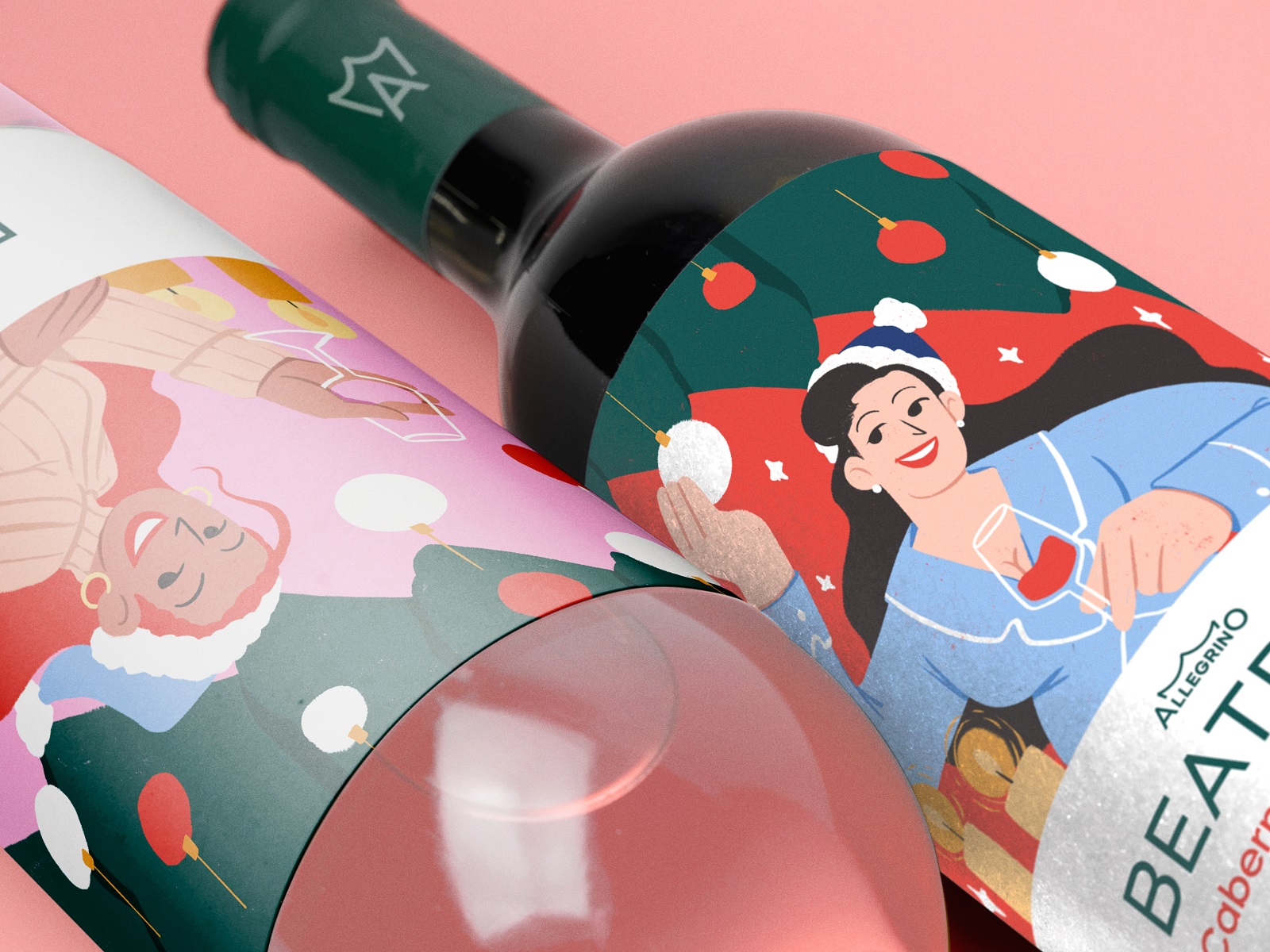 holiday wine bottles packaging tubikarts