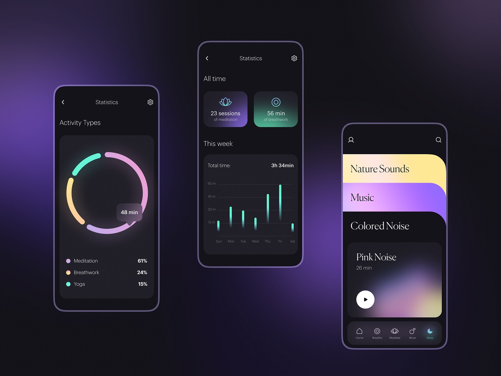 mindfulness application design tubik mobile ux