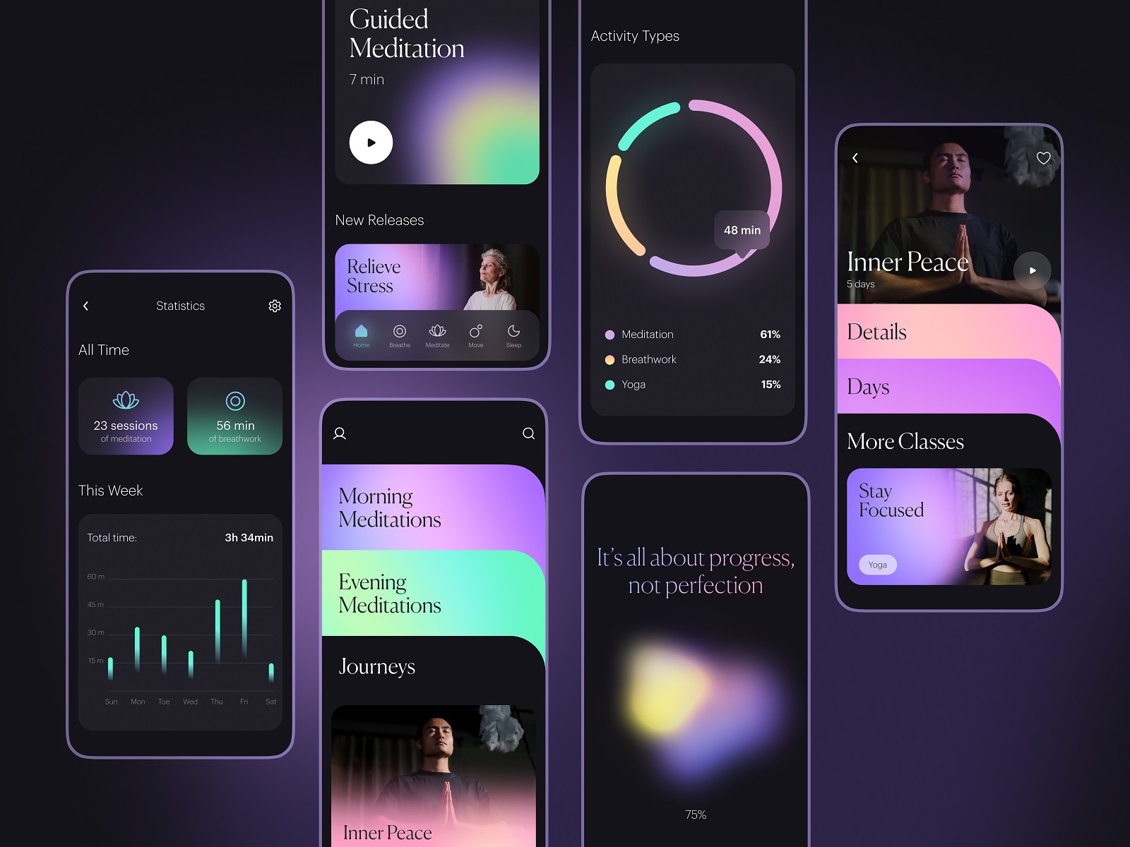 mindfulness meditation app tubik design