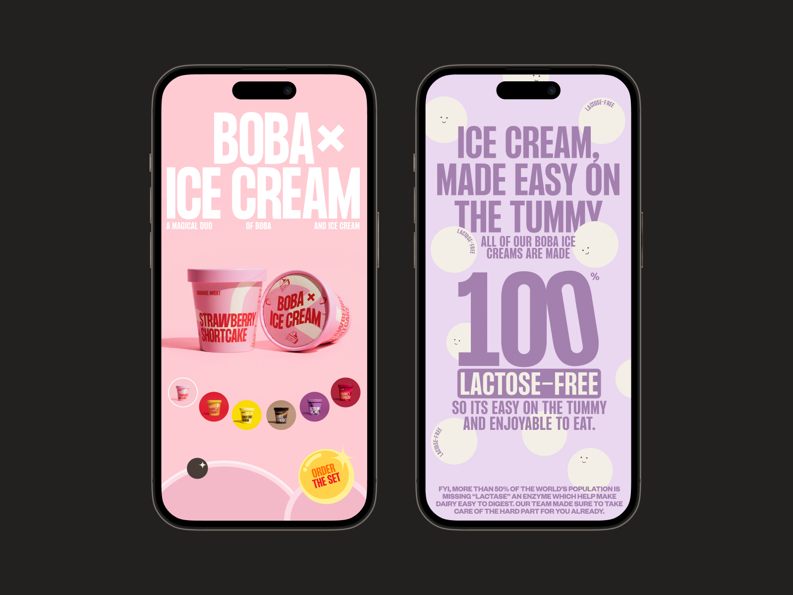 ice cream marketing website design mobile synchronized design4users
