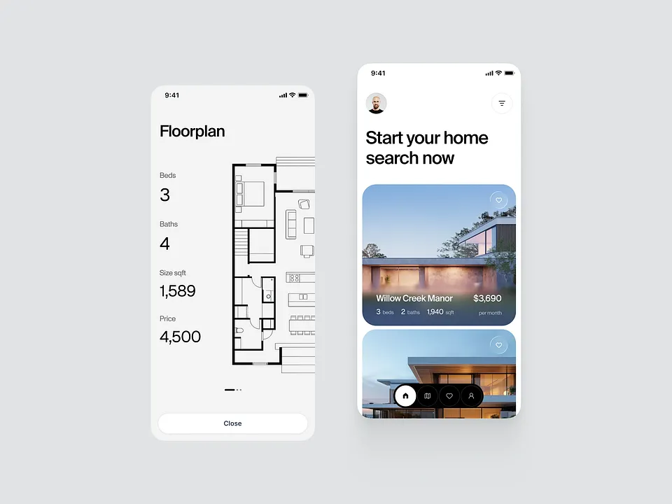 real estate app design robert holesinski design4users