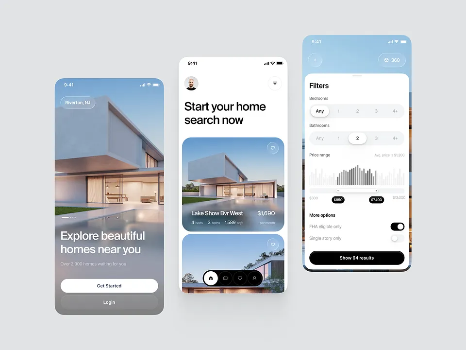 real estate app design robert holesinski design4users