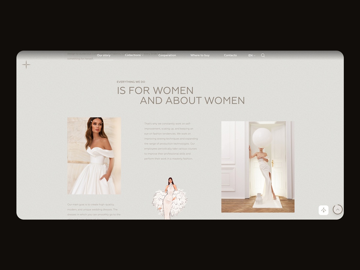 lucesposa wedding atelier company website design design4users