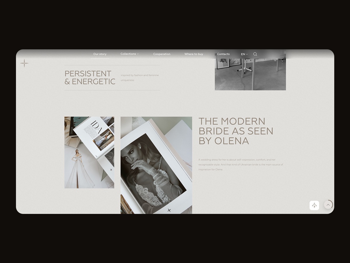 lucesposa wedding company website design about page design4users