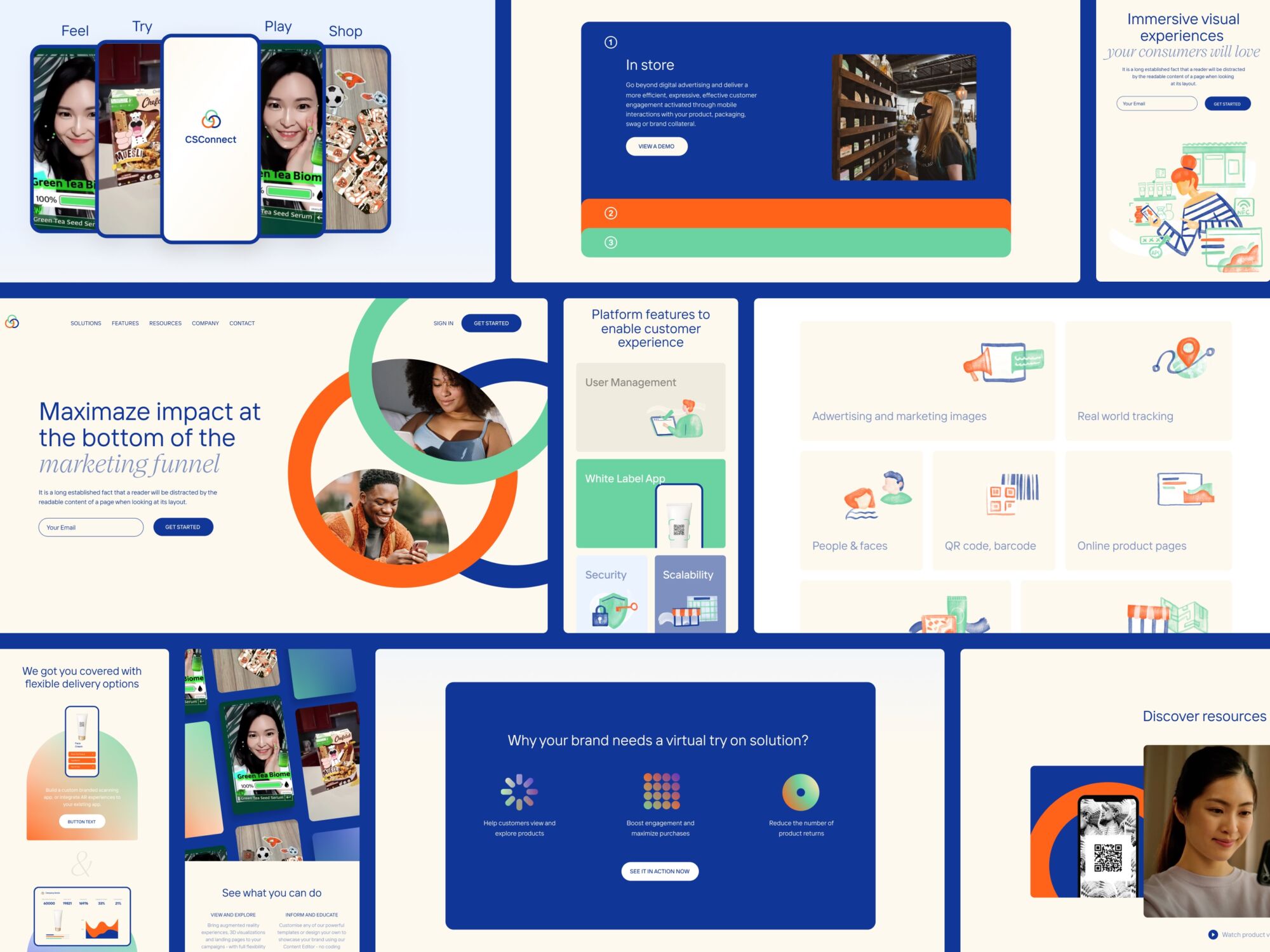 Case Study: CSConnect. Web Design for Immersive Experience Marketing Platform