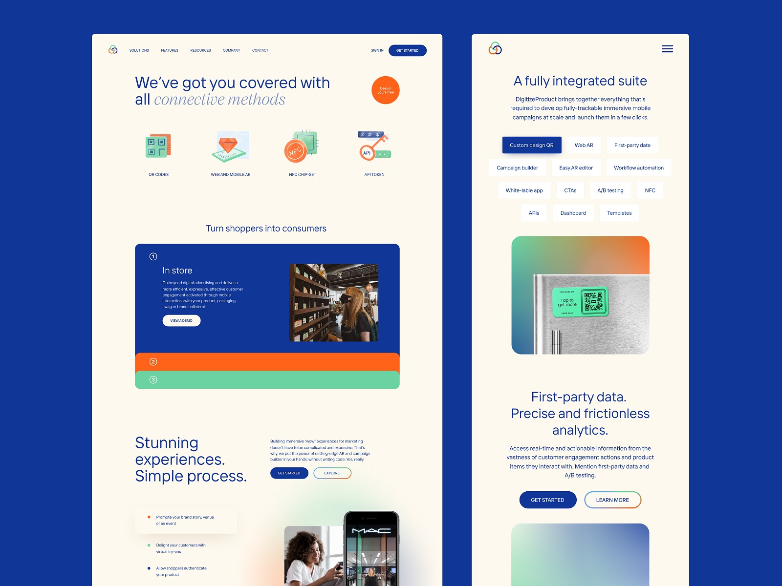 csconnect website design tubik