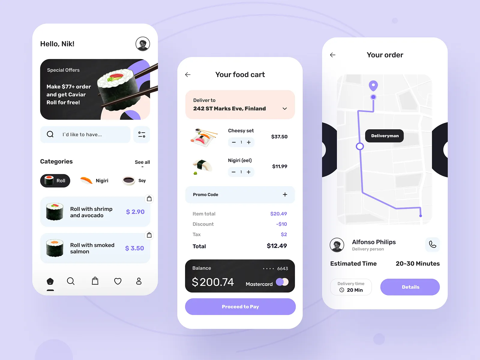food delivery app anastasia golovko design4users