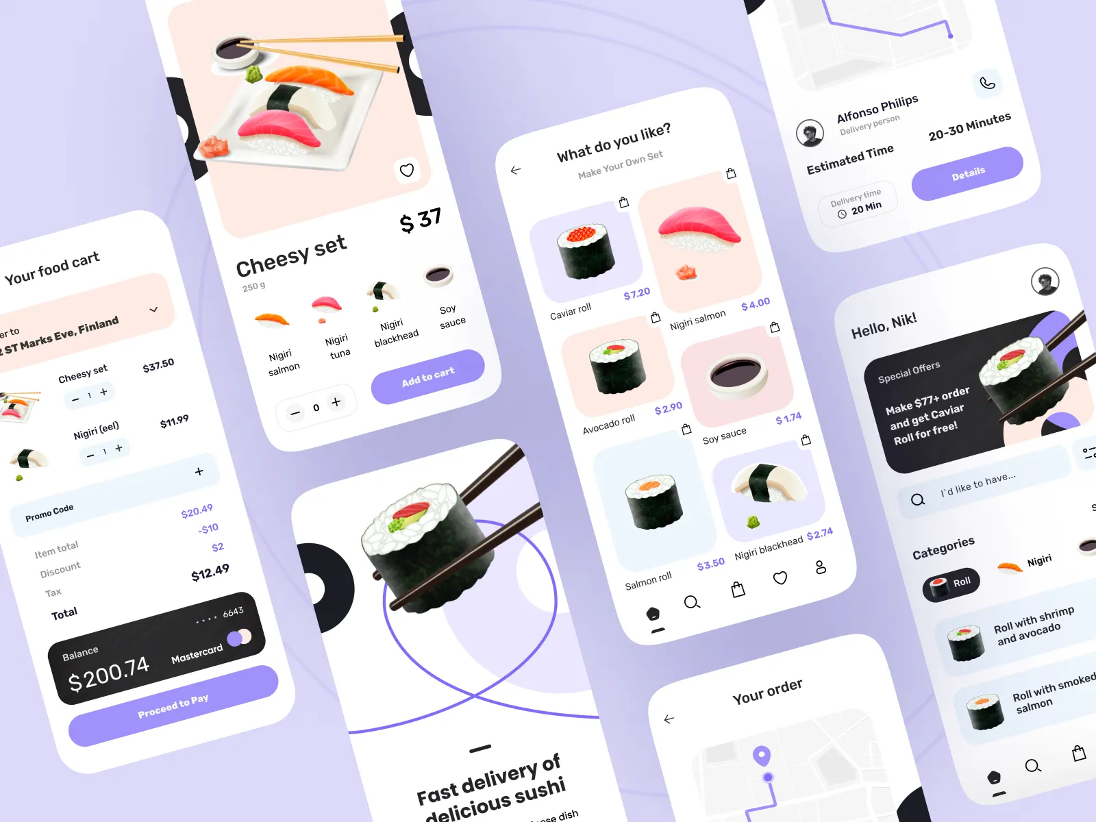 food delivery app anastasia golovko design4users