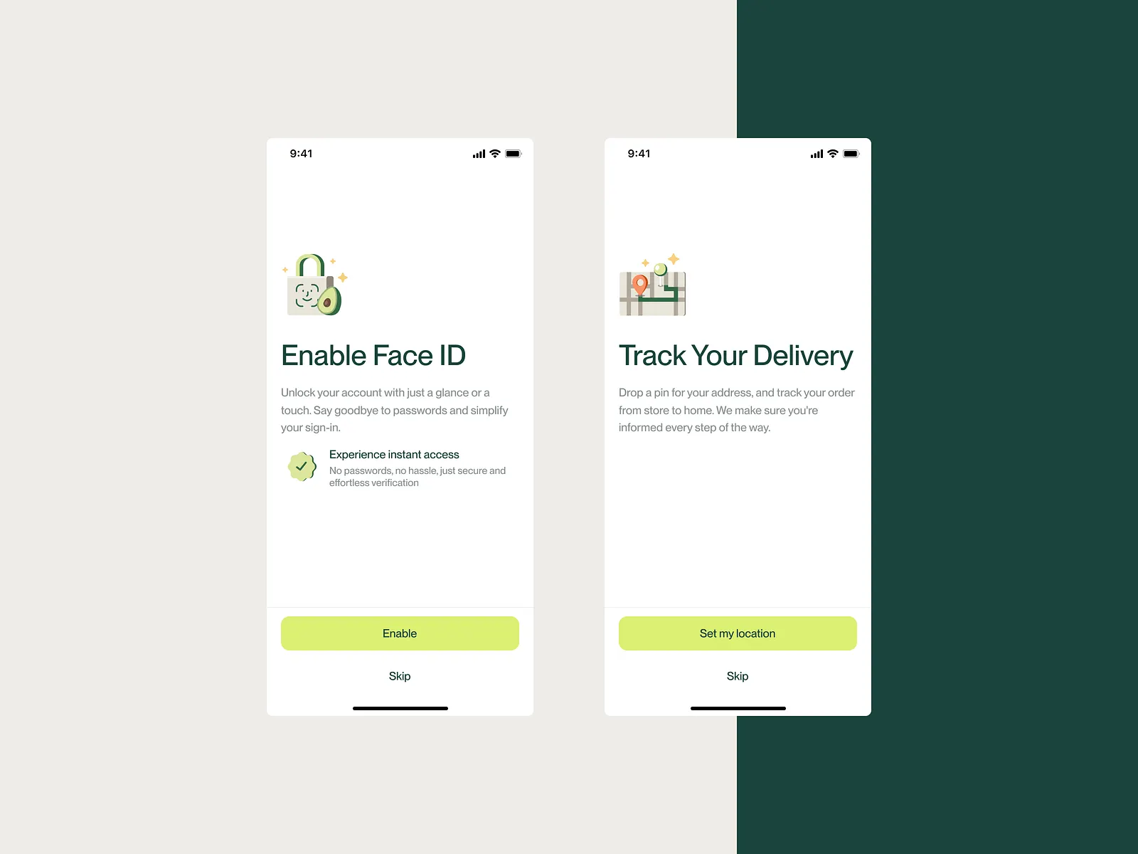 grocery app dawid petrasiak mobile design design4users