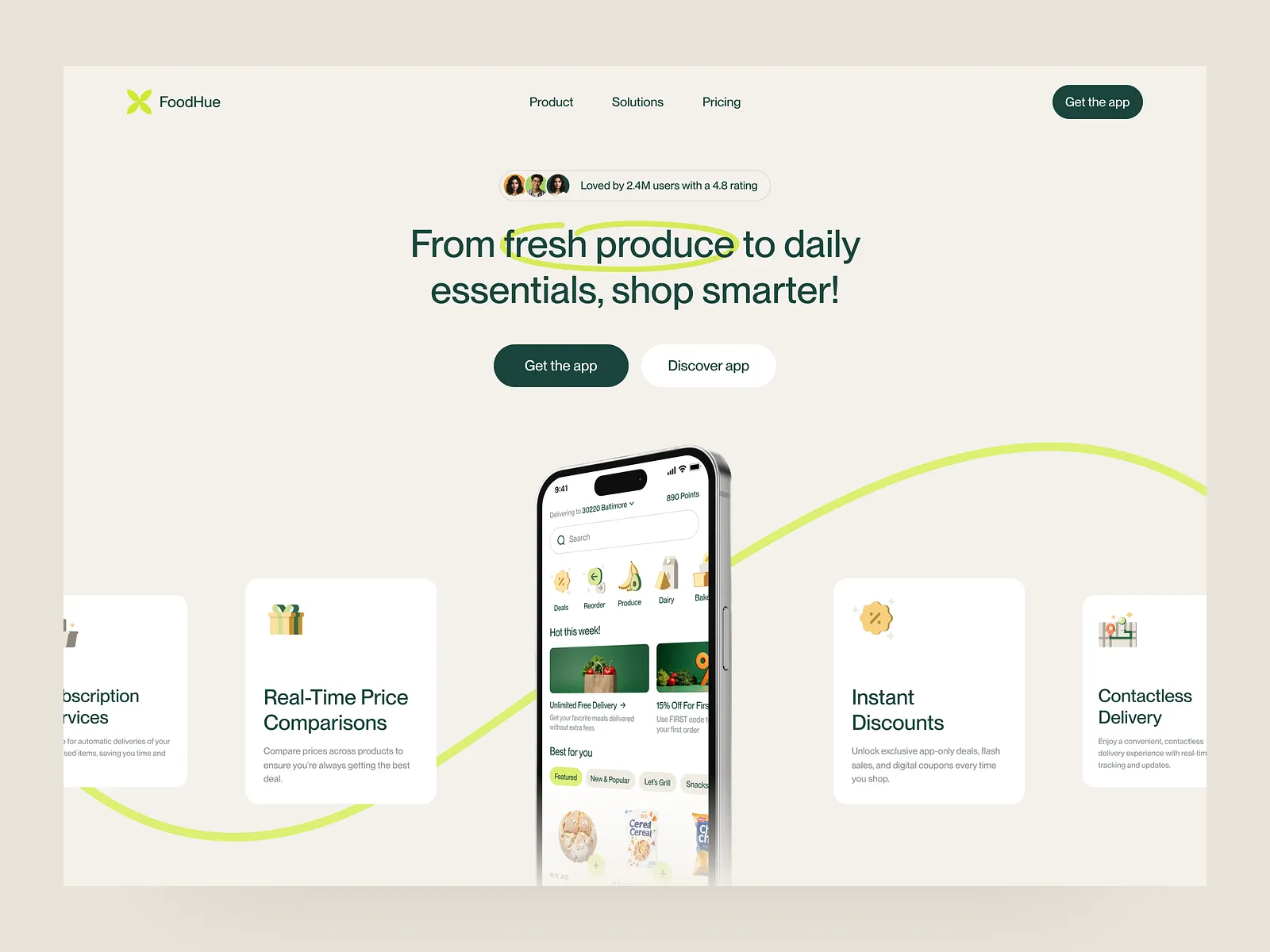 grocery app dawid petrasiak mobile design design4users
