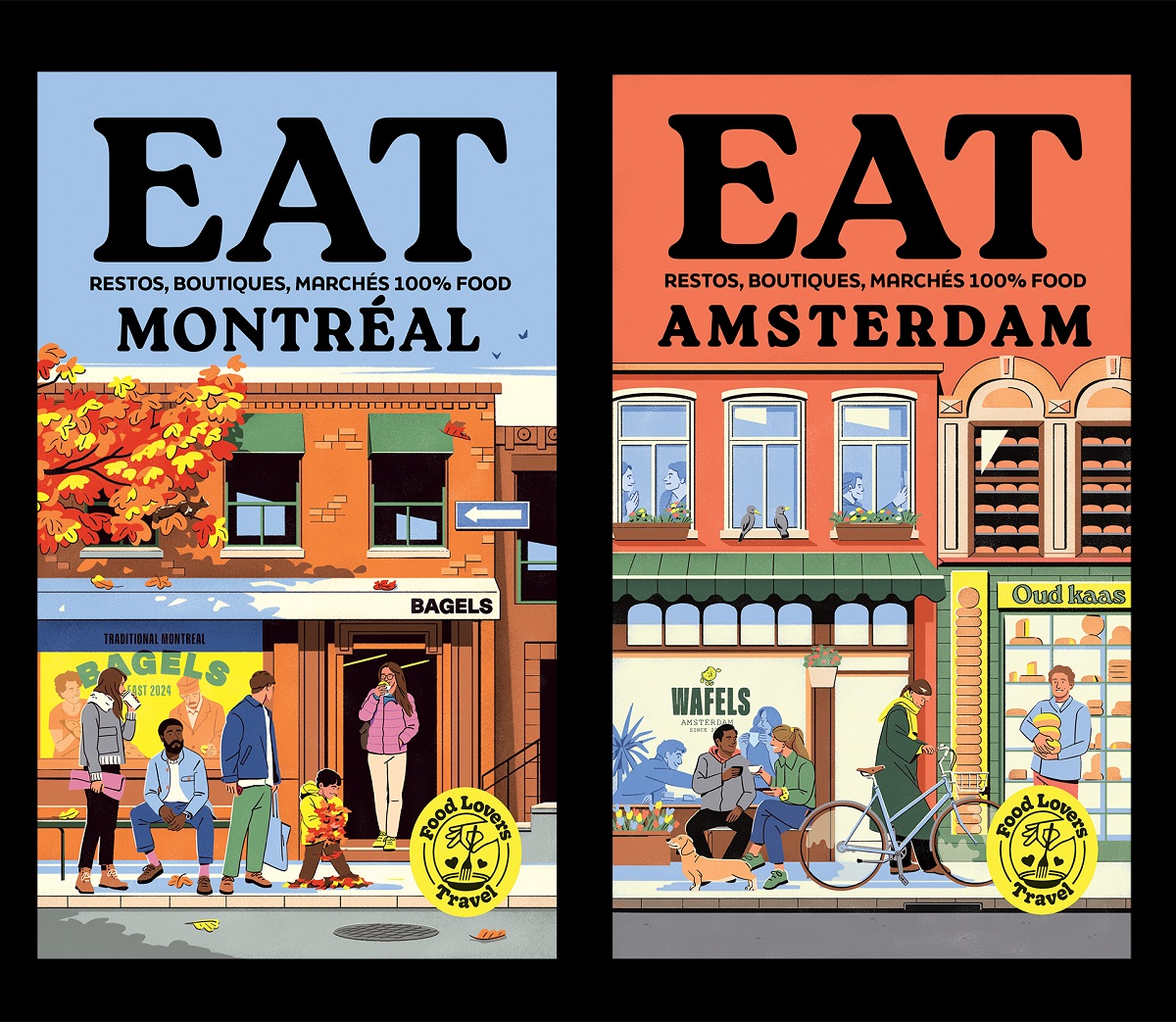 Illustrations for Hachette’s Food Lovers Travel Guides by FAGOSTUDIO