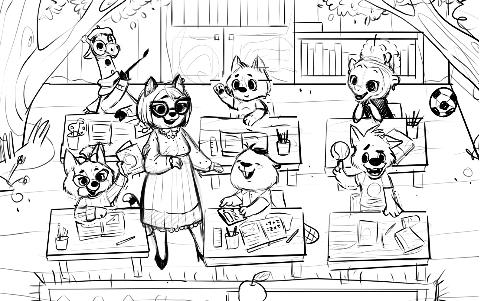 picture book illustration design case study tubik arts sketch 1