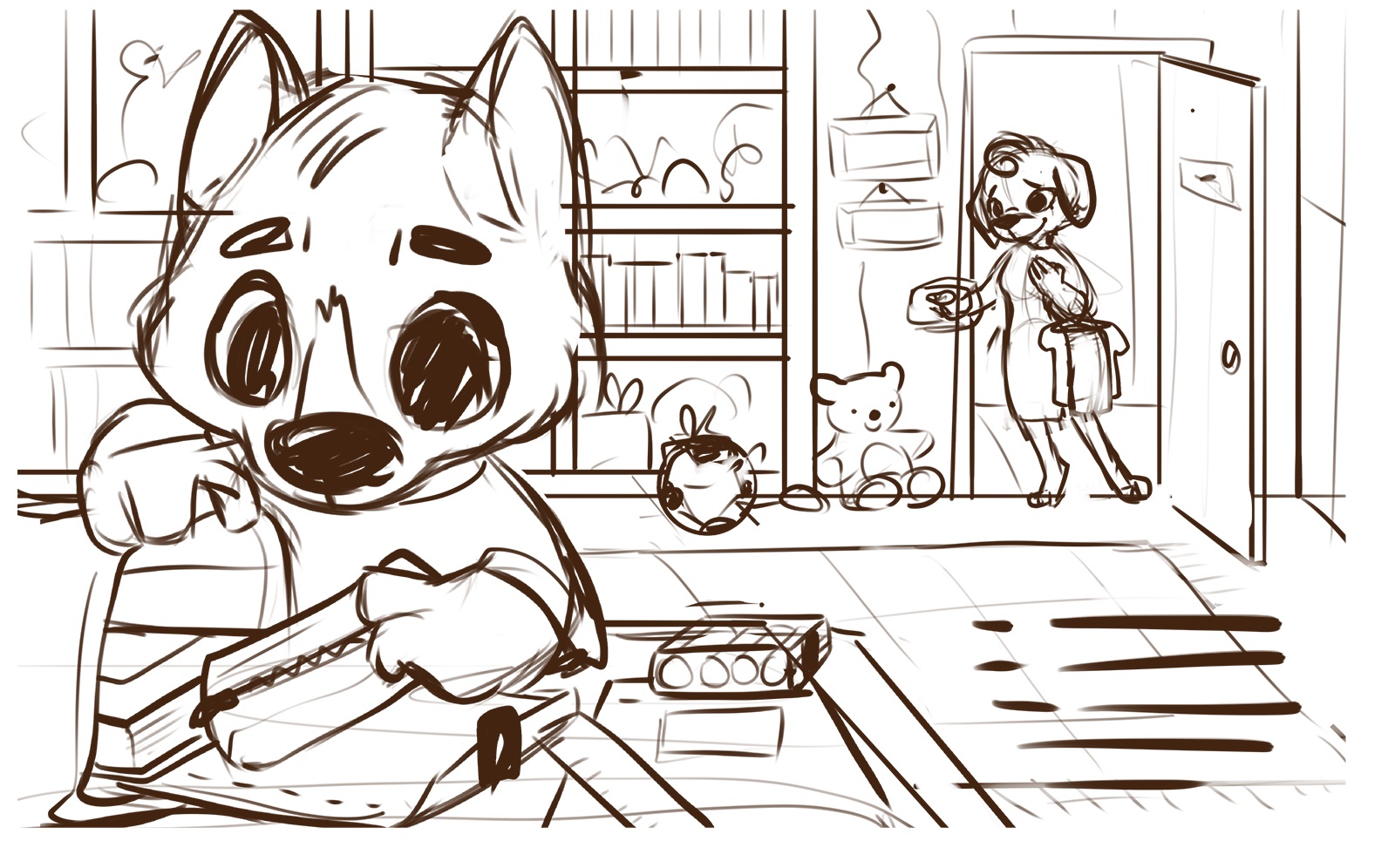 picture book illustration design case study tubik arts sketch 5