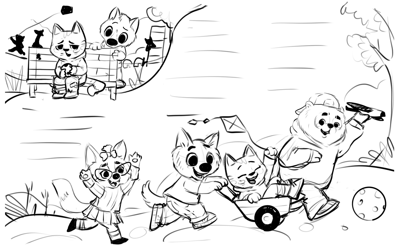 picture book illustration design case study tubik arts sketch