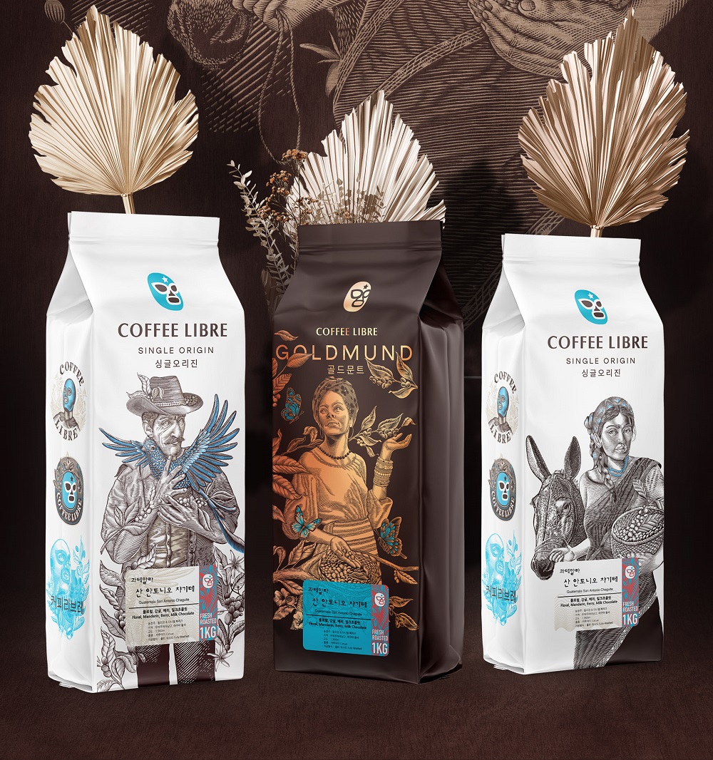 packaging identity design coffee libre shkriblyak