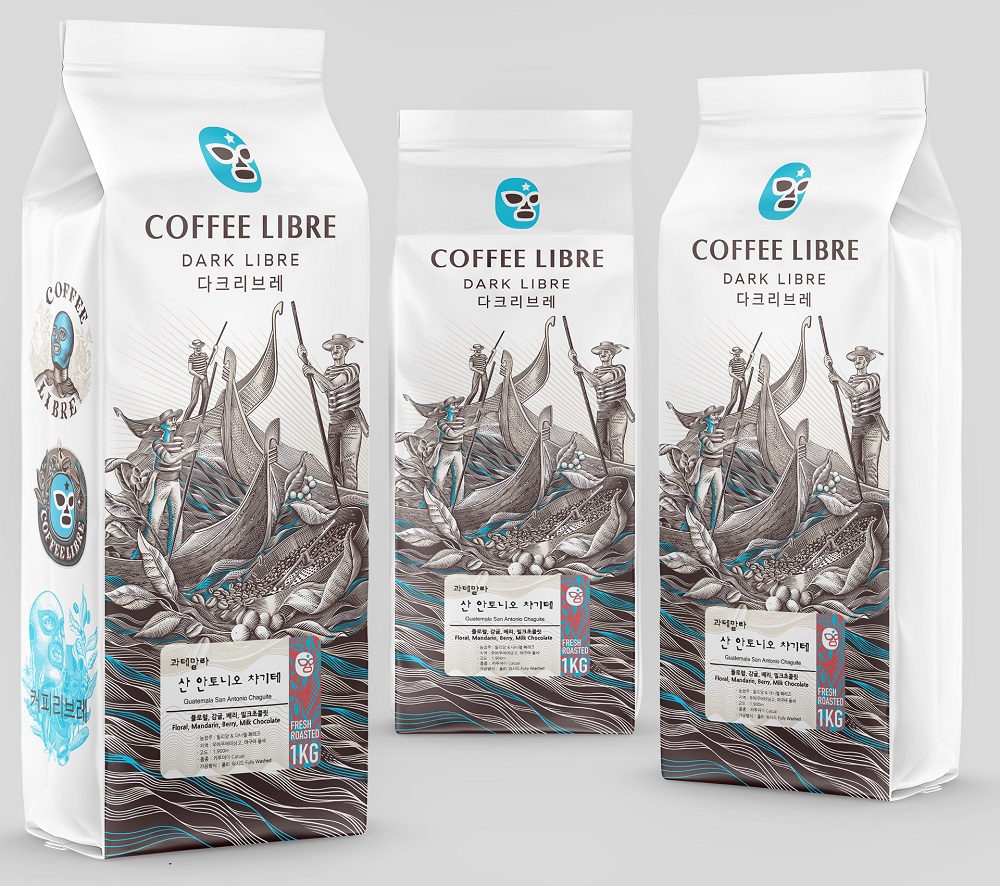 packaging identity design coffee libre shkriblyak