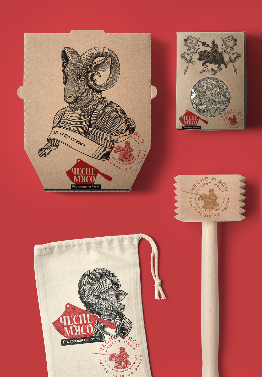 packaging identity design honest meat shkriblyak