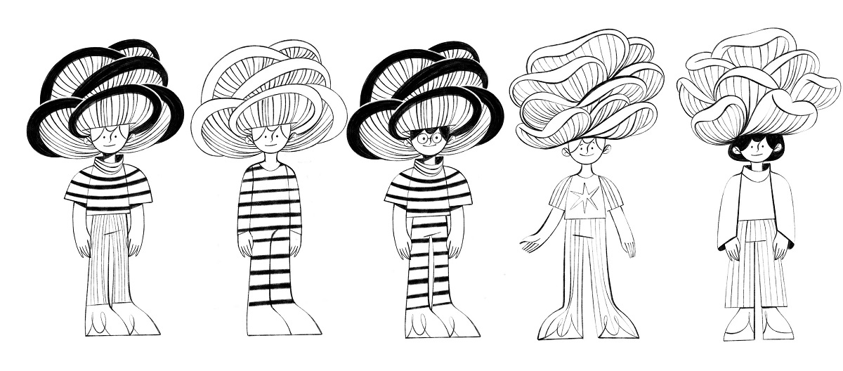 The Net Gabriella Szendrey mascot design