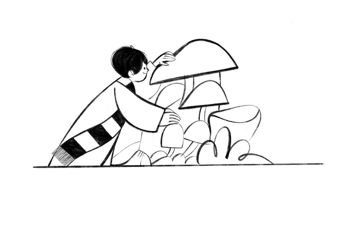 The Net Gabriella Szendrey mascot illustration