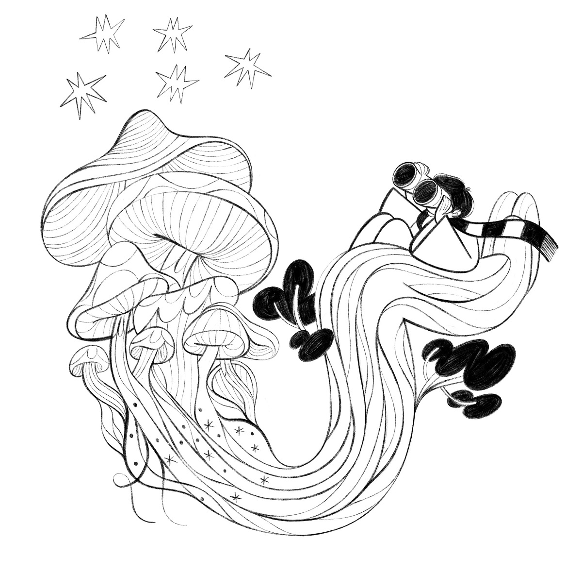 The Net Gabriella Szendrey mascot illustration