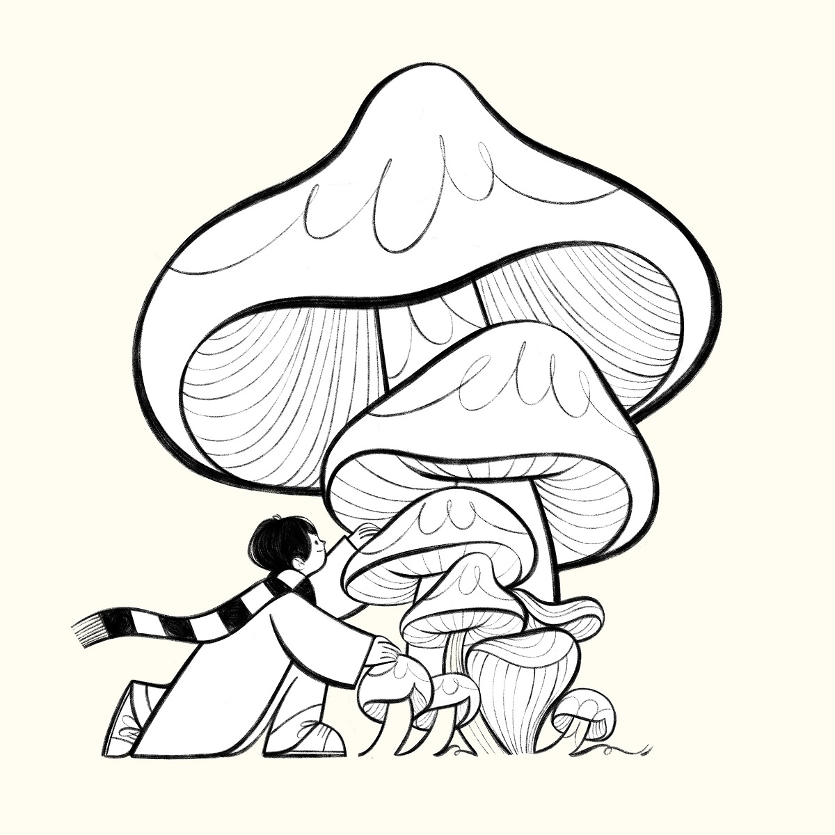 The Net Gabriella Szendrey mascot illustration