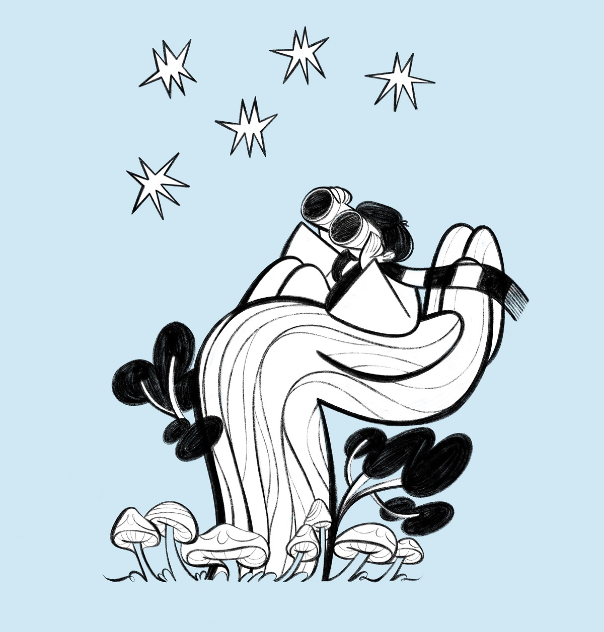 The Net Gabriella Szendrey mascot illustration