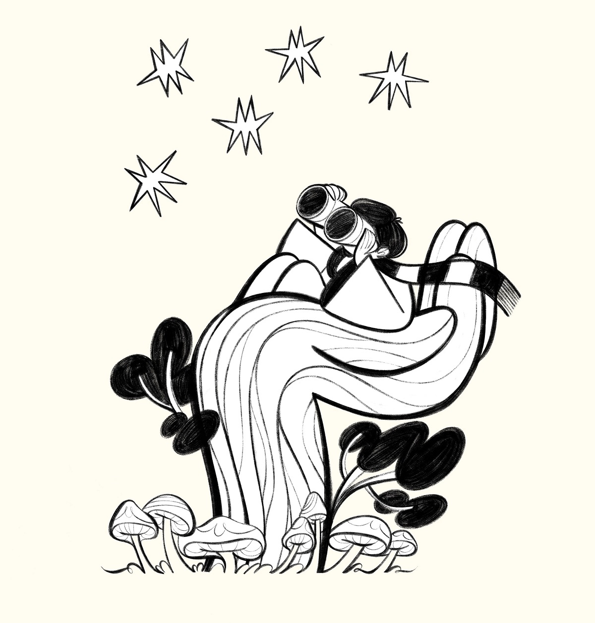 The Net Gabriella Szendrey mascot illustration