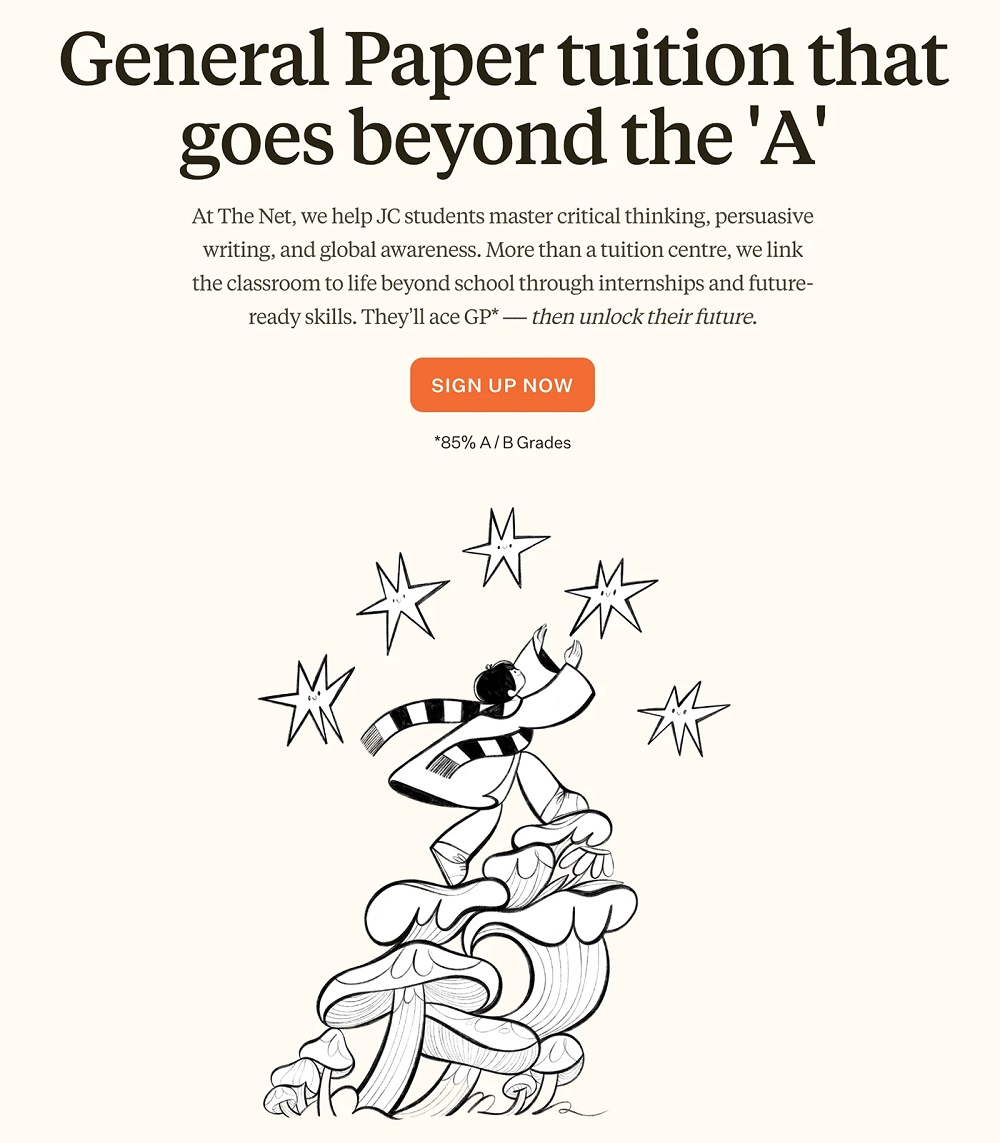 The Net Gabriella Szendrey mascot illustration