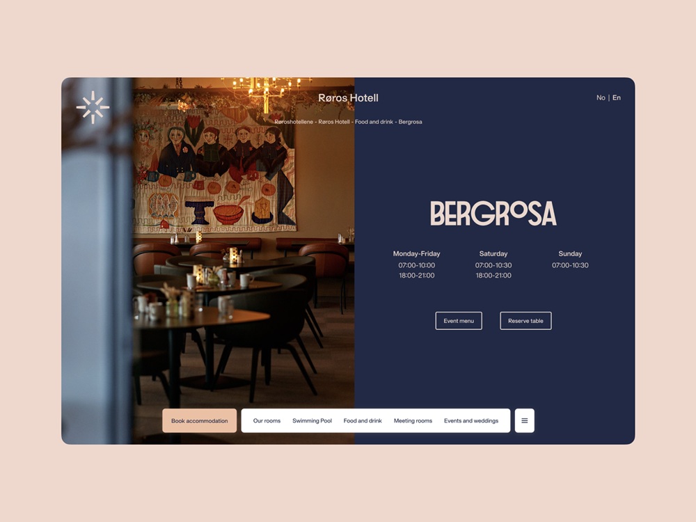 roros hotel website design design4users case study