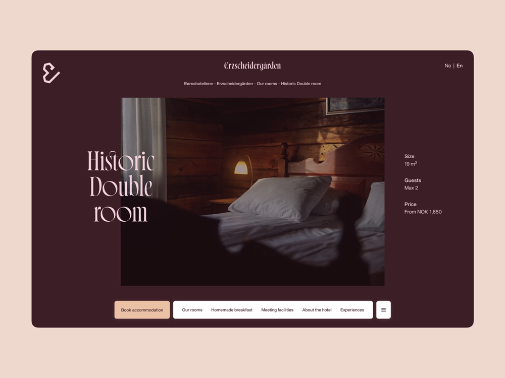 roros hotel website design design4users case study