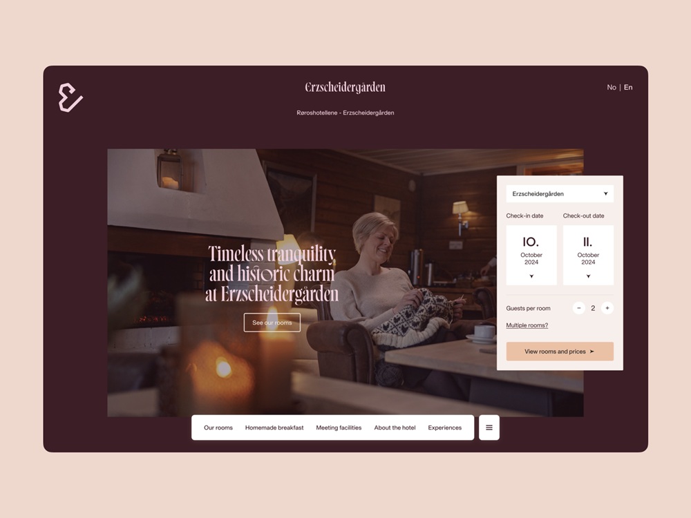 roros hotel website design design4users case study