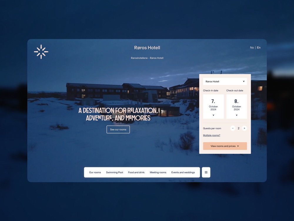 Case Study: Røroshotellene. Website for Hotel and Accommodation Provider