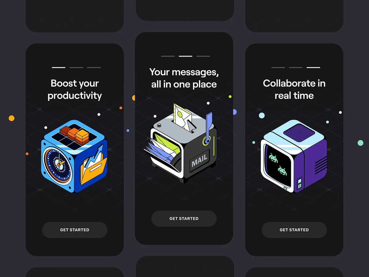 UI8 mobile onboarding design design4users