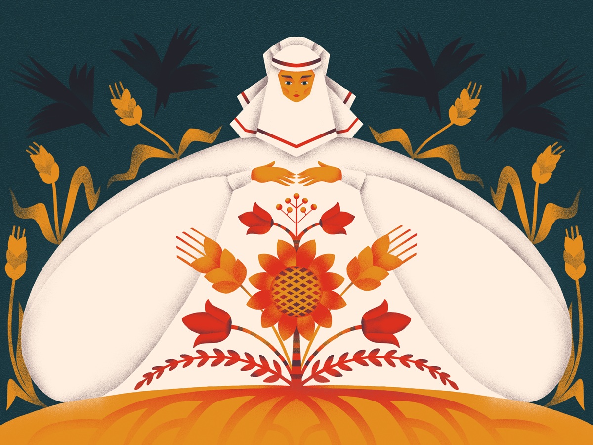 inner peace illustration art yaroslava yatsuba brightarts design4users