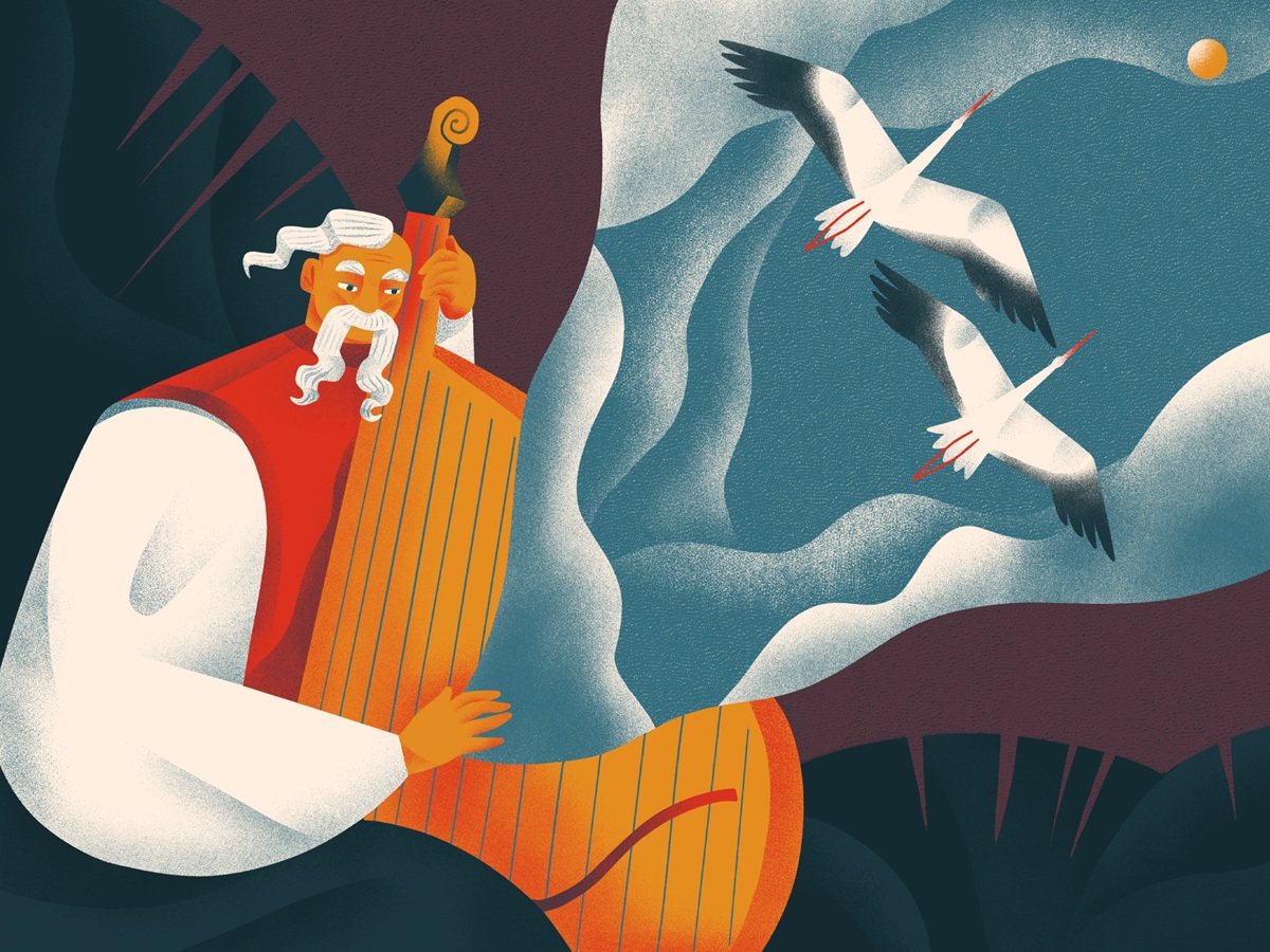 inner peace illustration art yaroslava yatsuba brightarts design4users