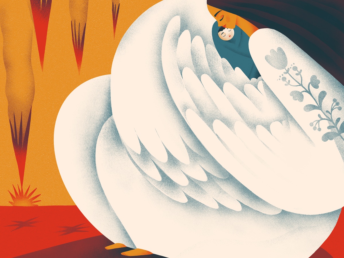 inner peace illustration art yaroslava yatsuba brightarts design4users