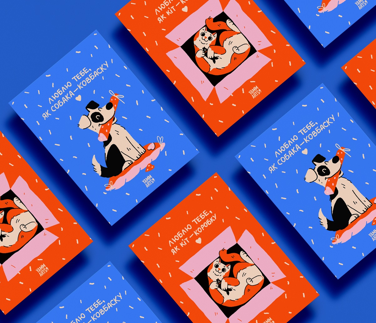 Case Study: Love You Like. Cute Illustrations for Valentine Greeting Cards