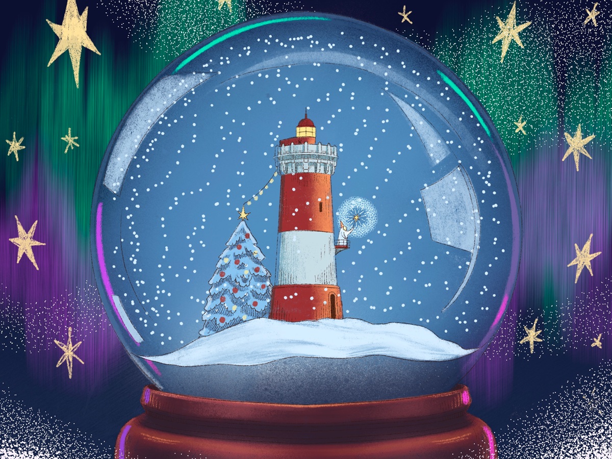 lighthouse illustrations yaroslava yatsuba illustration art