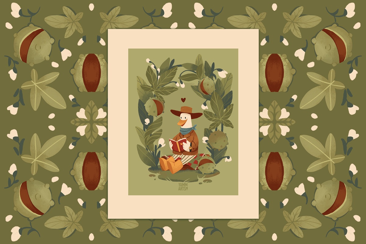 maryna solomennykova illustration art greeting cards autumn design4users