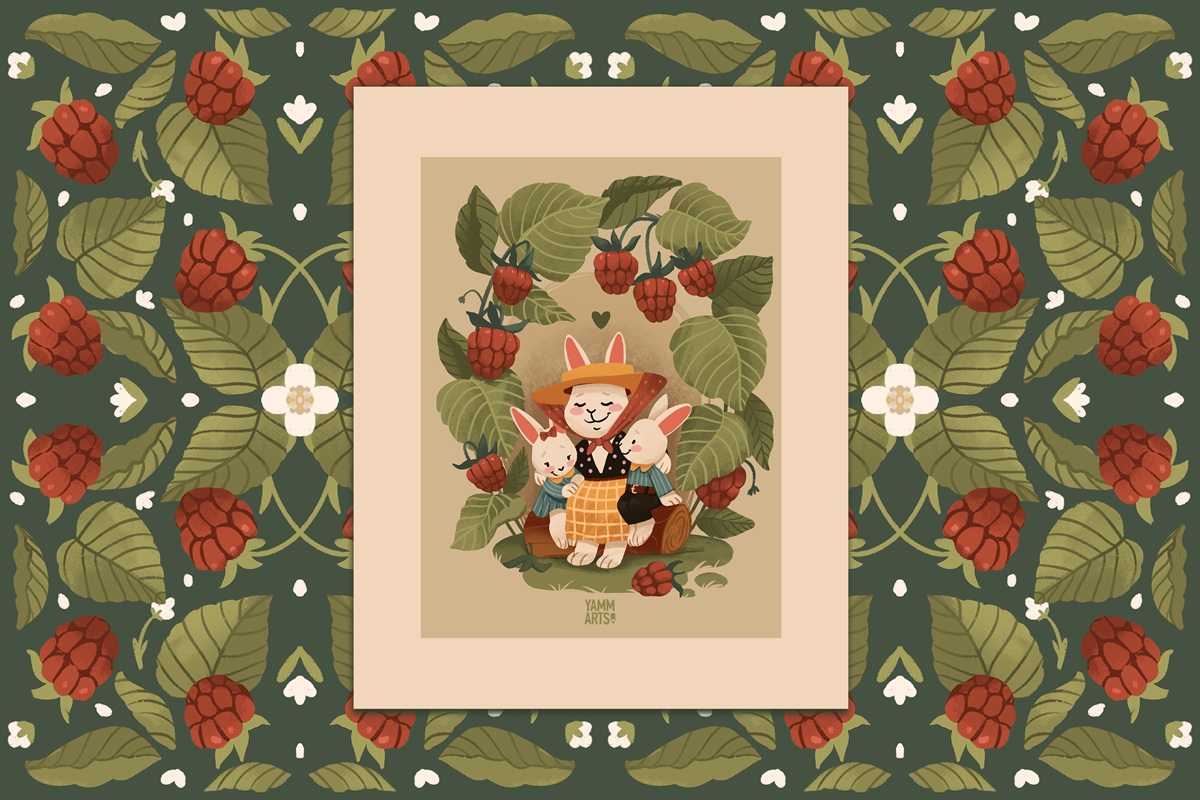 maryna solomennykova illustration art greeting cards autumn design4users