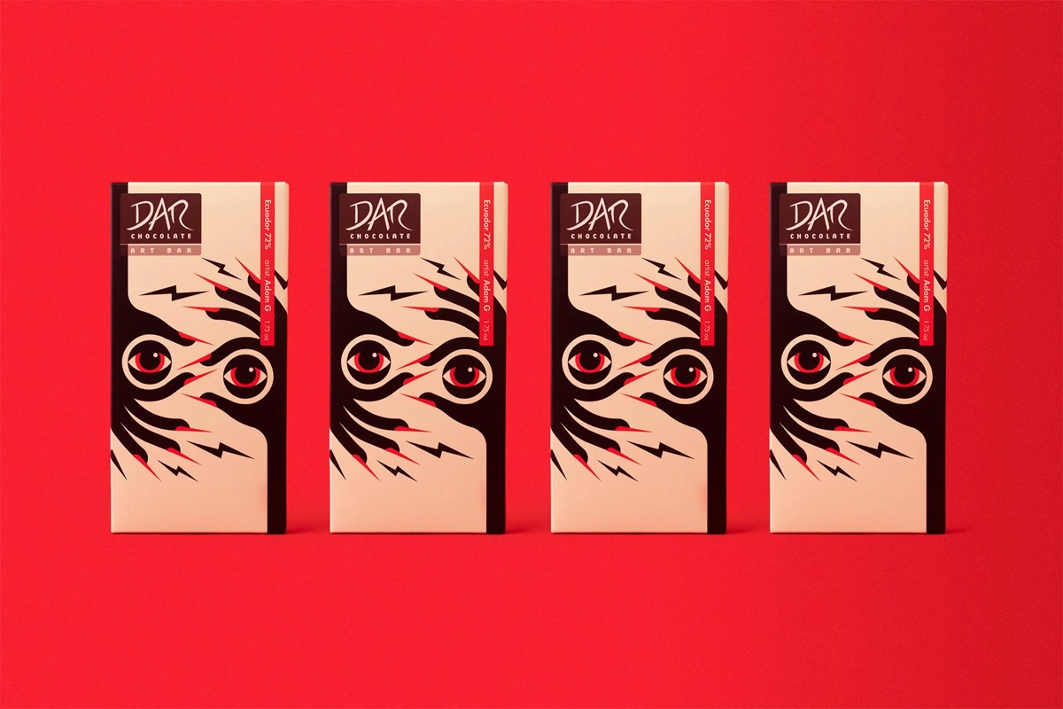 truf chocolate packaging design branding illustration design4users
