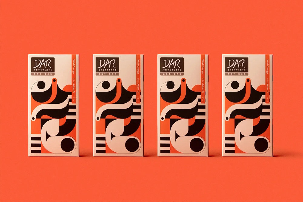 truf chocolate packaging design branding illustration design4users