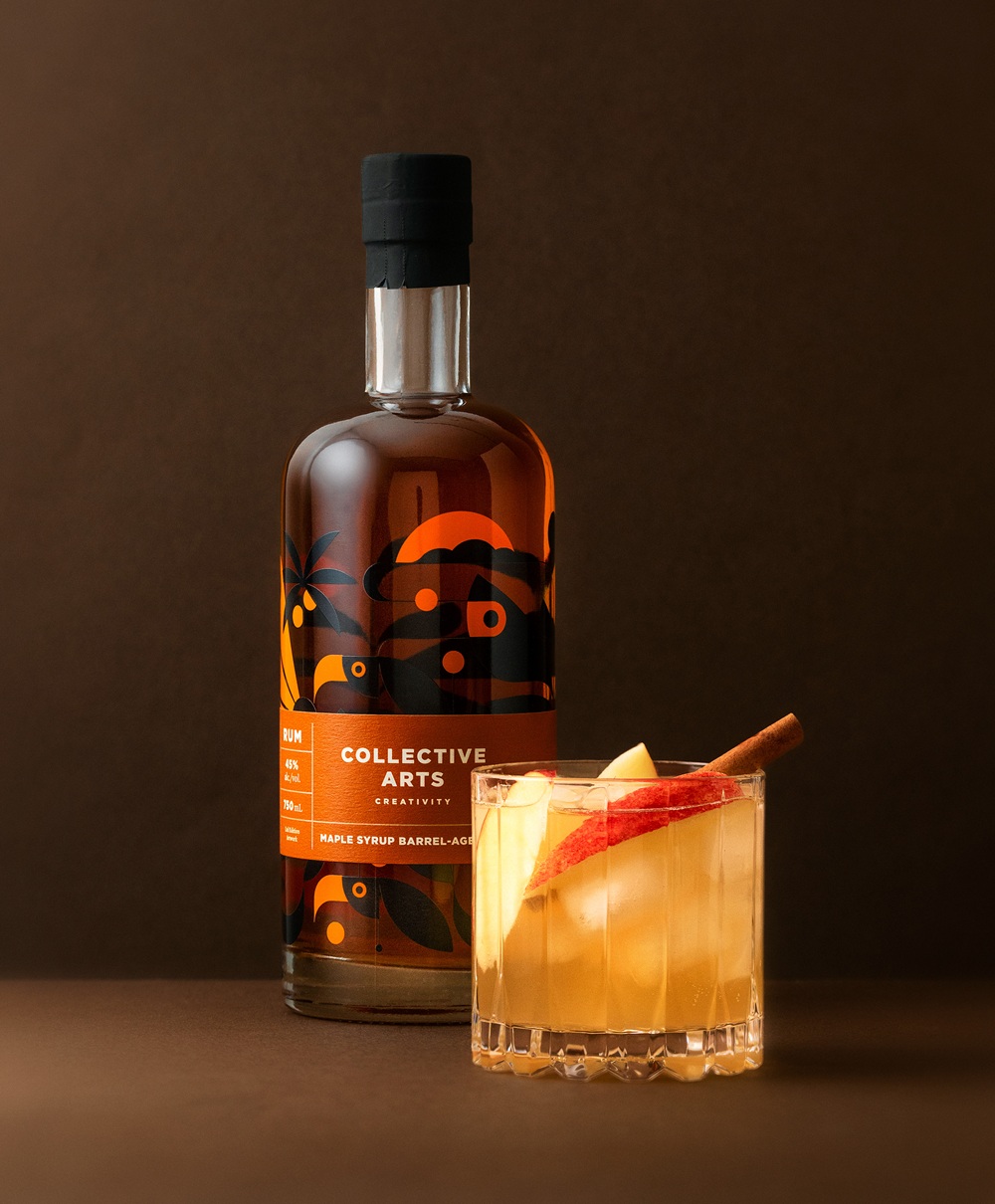 truf rum label design branding illustration design4users