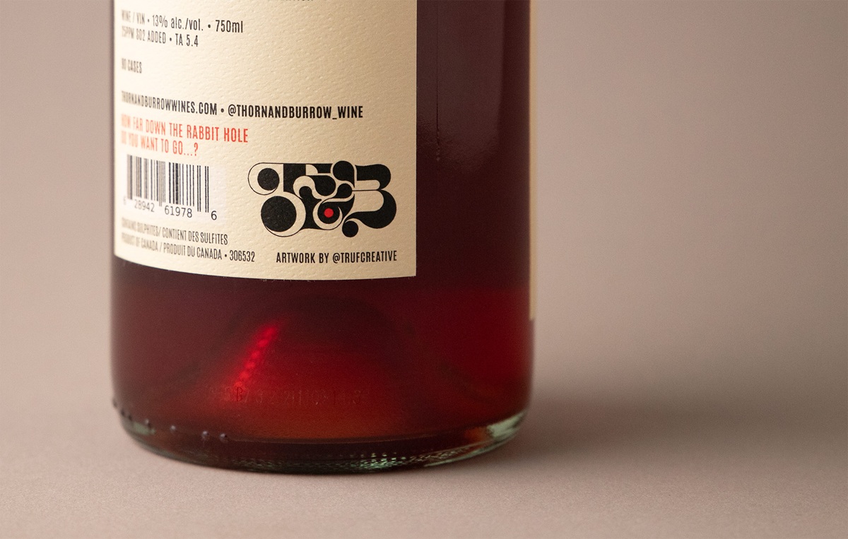 truf thorn and burrow wine packaging design branding design4users