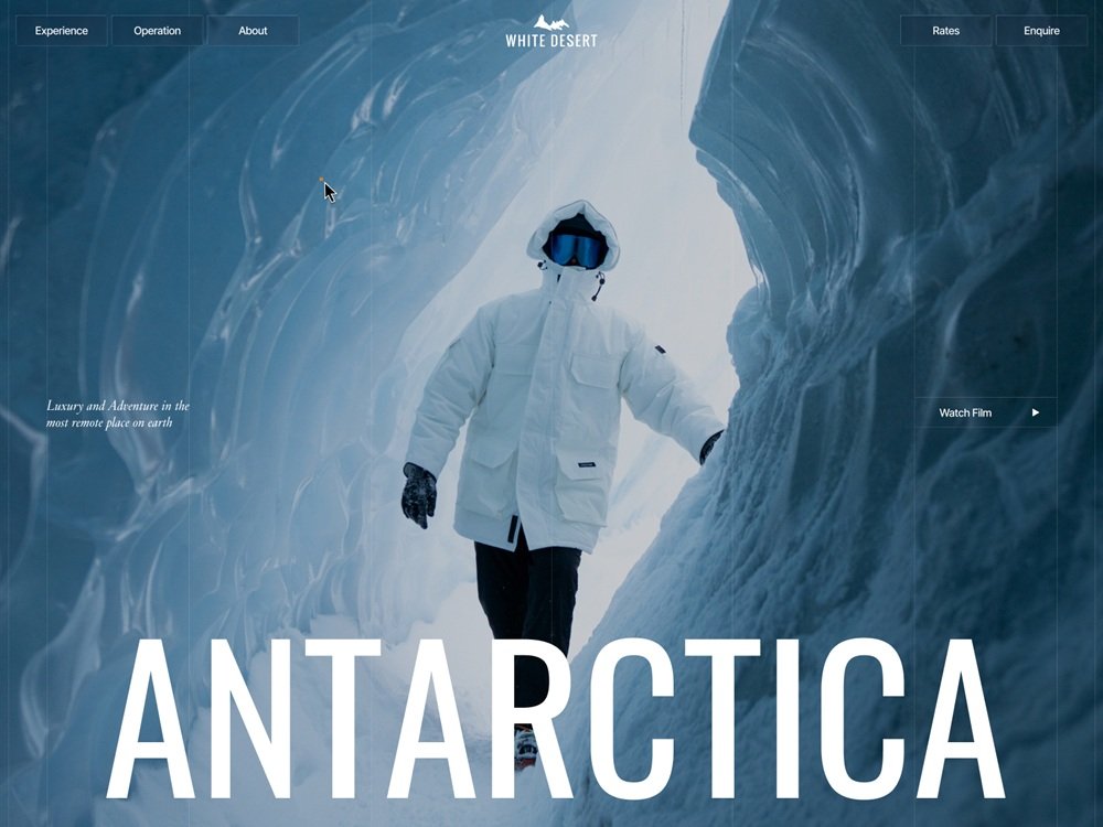 Case Study: White Desert. Website for Antarctic Expedition Company
