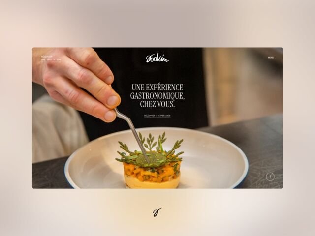 Case Study: La Table De Joakim. Personal Website for Private Chef